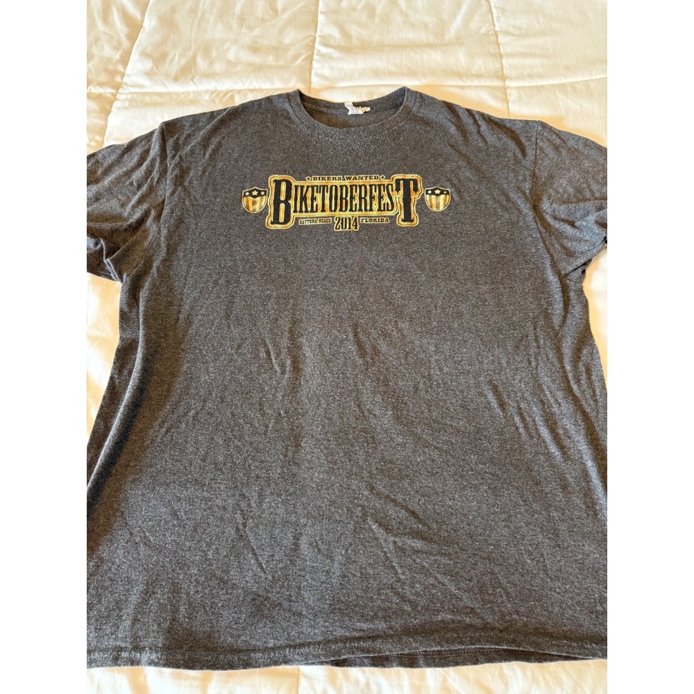 Biketoberfest 2014 Daytona Beach Florida Graphic T-Shirt Charcoal Gray XL